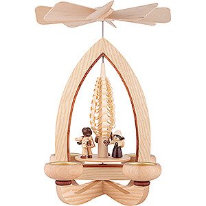 Christmas-Pyramids 1-tier Pyramids 1-Tier Pyramid - Trade's People - Natural - 28 cm / 11 inch